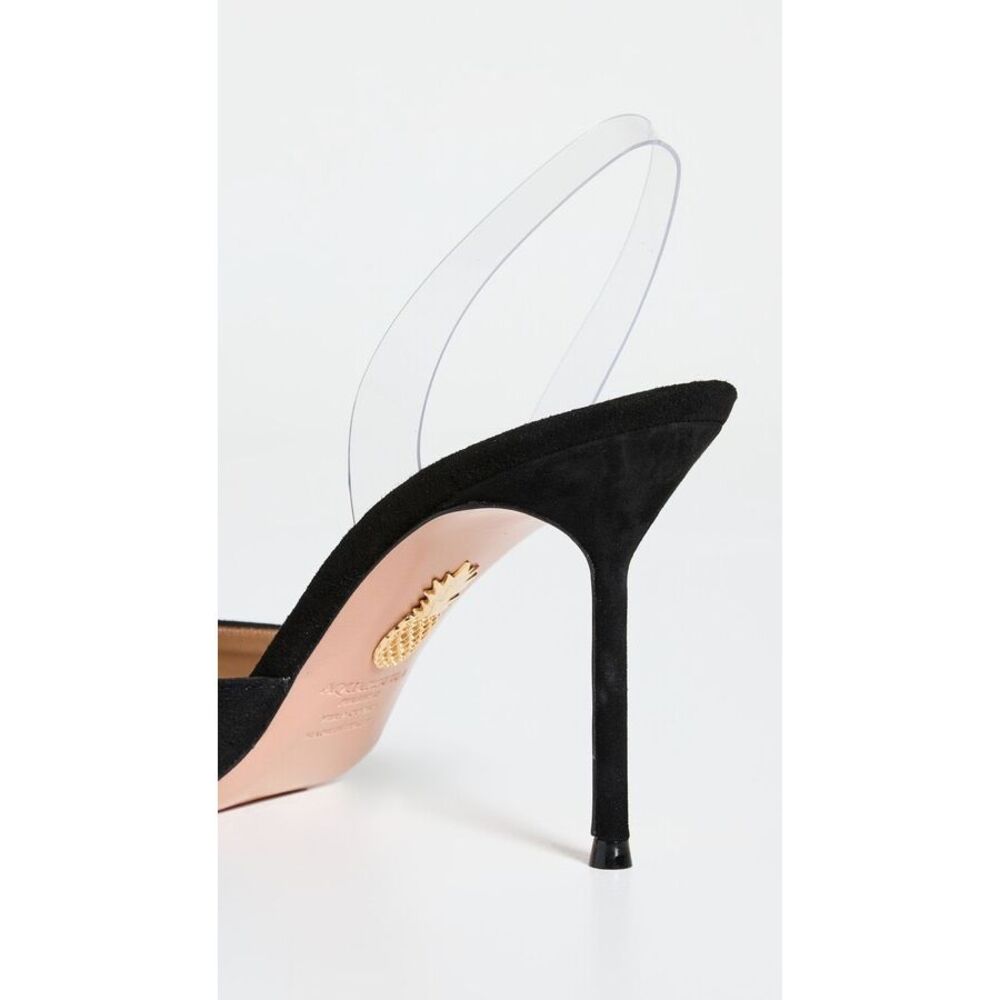 Aquazzura V Plexi Sling 85 Pumps Size 39.5 $875 - Picture 4 of 13